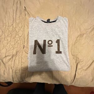 Gray N°1 Graphic Sweatshirt